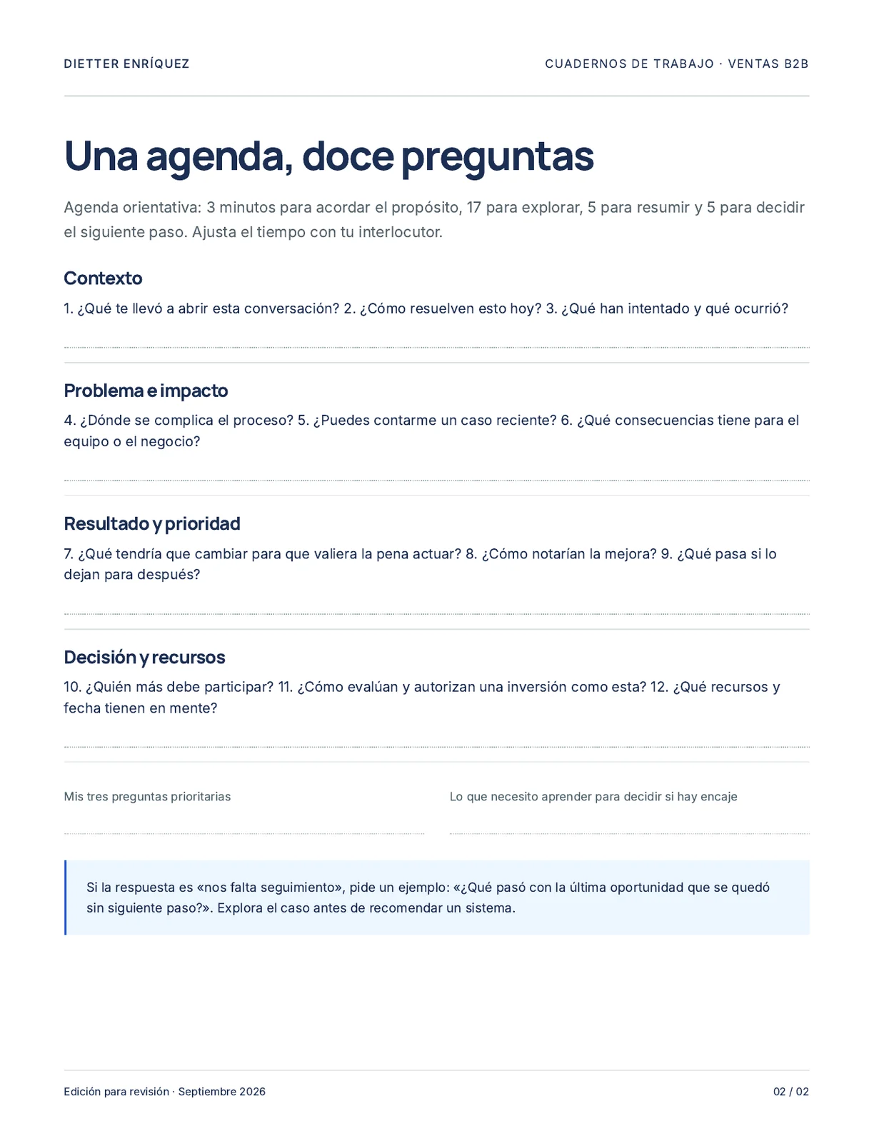 Portada de Una conversación que descubre